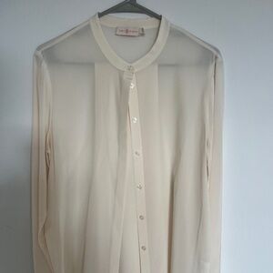 Tory Burch Silk Shirt with matching scarf - Size 12